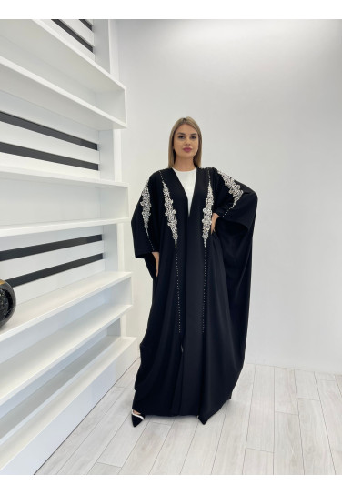 Kristal Taşlı Abaya