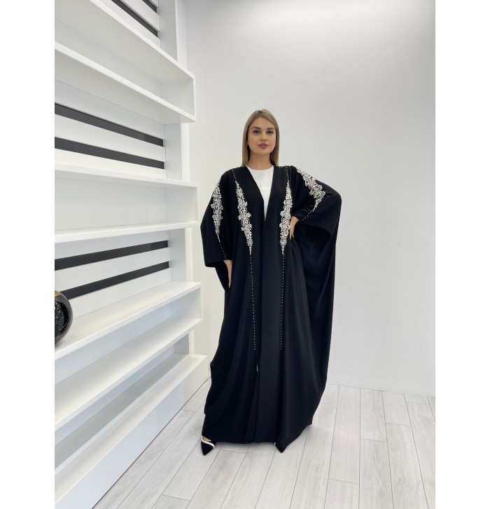 Kristal Taşlı Abaya